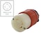 Ac Works Locking Connector, L16-30R, 30 A, 480V AC, Three Phase, 4 Pole, Screw Terminals, Orange ASL1630R - alternate 4